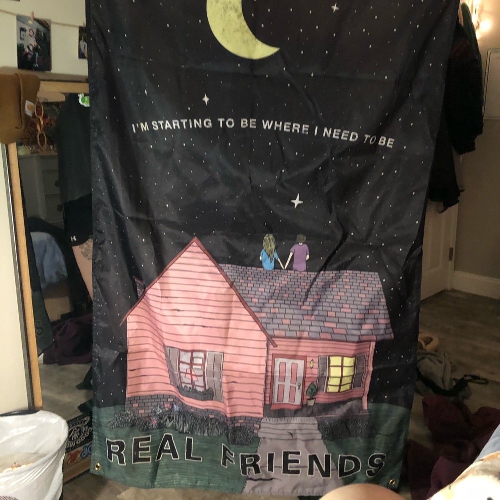 Real friends tapestry